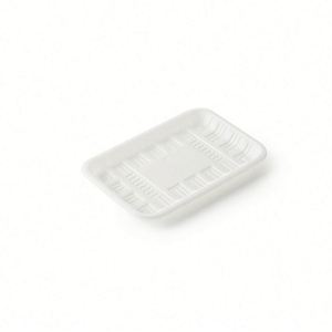 Bandeja Desechable Biodegradable de Almidón de Maíz para Comida de Fiesta, Ecológica, Blanca, para Llevar, 20.3x20.3cm - Product Image 4