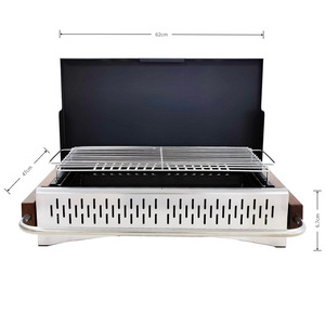 <span class=keywords><strong>Barbecue</strong></span> pliable en acier, conception personnalisée OEM, moderne, portable pour l'extérieur, extra épais, noir/argent, 8 kg - Product Image 6