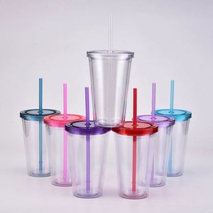 Gobelet isotherme réutilisable en acier inoxydable de 24 oz avec couvercle coloré et paille, idéal pour la vente en gros - Product Image 1