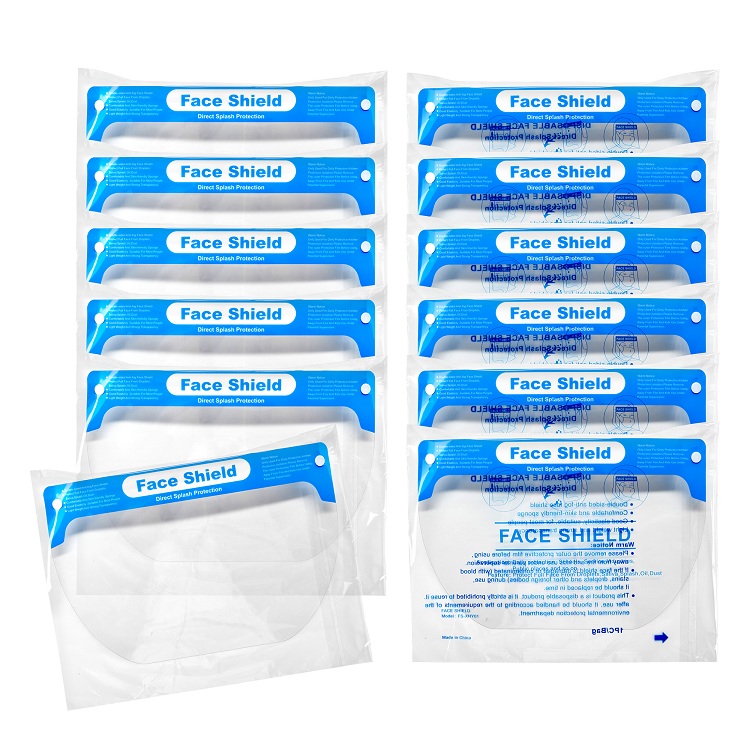 Прозрачный пластиковый защитный экран для взрослых против пыли и брызг на заказ