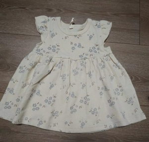 Vestito per Neonati in Cotone 100% con Motivi a Righe e Floreali - Product Image 5