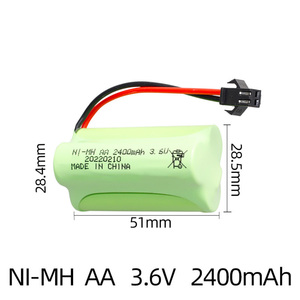 Custom Size <strong>AA</strong> Type <strong>3.6V</strong> 2400mAh Nickel Metal Hydride (<strong>Ni</strong>-<strong>MH</strong>) Rechargeable <strong>Battery</strong> for Flashlights - Product Image 6