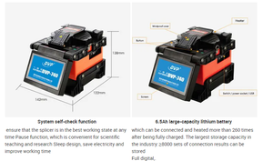 Fusionadora de Fibra Óptica DVP 740 Mini, Máquina de Empalme Multilingüe para FTTx - Product Image 6