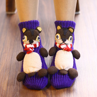 Chaussons personnalisés à motif animal, chaussettes 3D Stompeez, chaussons personnalisés, chaussettes épaisses et moelleuses à motif animal