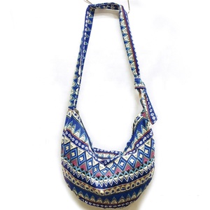 Custom Ethnic <strong>Boho</strong> Shoulder Crossbody Bag Patchwork Cotton Hippie Tote Hobo Handbag - Product Image 2