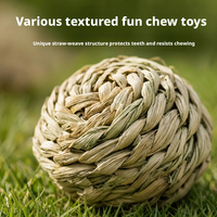 Jouet à mâcher en sisal tressé écologique pour petits animaux : lapin, cochon d'Inde, chien, chat – Enrichissement interactif et stimulation sensorielle