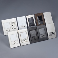 Interruptor Táctil Inteligente con Enchufe Brasileño, Panel de Vidrio Templado, 16A, Control por WiFi con la Aplicación Tuya, Venta Directa de Fábrica
