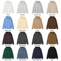 Sweat à capuche polaire doublé chaud et tendance pour l'hiver, 350 g/m², coupe oversize et carrée, unisexe, streetwear, pull épais, vente en gros, couleur personnalisable