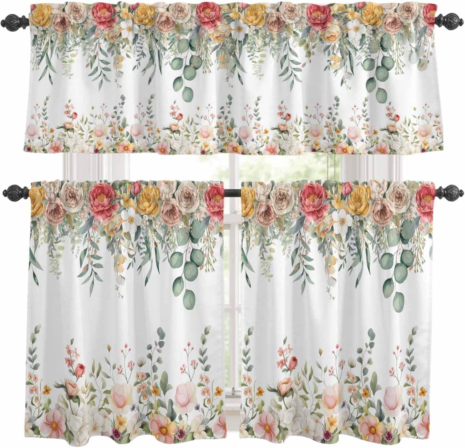 Vert rose blanc rouge