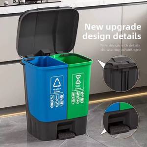 <span class=keywords><strong>Poubelle</strong></span> <span class=keywords><strong>double</strong></span> en plastique 20L/30L pour la maison, la voiture et l'extérieur <span class=keywords><strong>Poubelle</strong></span> à usage public pour les espaces intérieurs comme la cuisine et le salon - Product Image 3