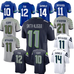 Vente en gros Seattle Stitched # 11 Smith-Njigba # 10 Kupp # 12 ventilateurs # 21 Witherspoon # 3 Maillots de football américain Emmanwori - Product Image 1