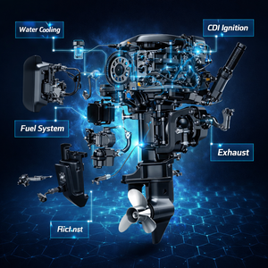 <span class=keywords><strong>Moteur</strong></span> <span class=keywords><strong>hors</strong></span>-<span class=keywords><strong>bord</strong></span> Mercury 40HP 2 temps ME 40MH, <span class=keywords><strong>moteur</strong></span> marin pour bateau de pêche, bateau pneumatique, bateau de travail - Product Image 5
