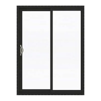 Fenêtre coulissante en aluminium à double vitrage, conforme à la norme ASTM, installation rapide, pour complexes d'appartements