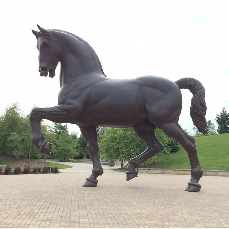 Bronze pony realistic running sculpture DZB-H008