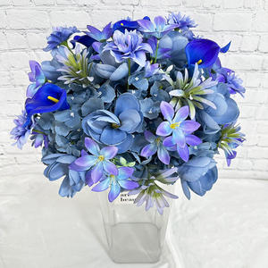 Bola de Flores Artificiales Azules con Lirios Calla y Hortensias, Hechas a Mano, de Alta Simulación, para Bodas, Estilo Clásico - Product Image 4