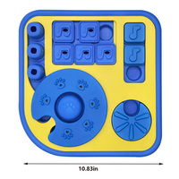 Tapis interactif de distribution de friandises pour chiens et chats, jouet de puzzle pour animaux, tapis de renifflement pour l'alimentation lente, anti-ennui, pour cacher la nourriture