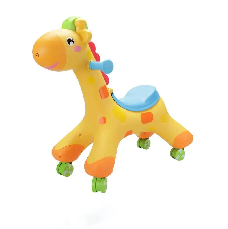 FiveStar en plastique girafe enfants jouet Scooter roue universelle silencieux bébé équitation Scooting voiture jouets avec musique lumière