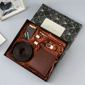 Luxury High Quality Mens Set Wholesale Corporate Business Accessories Wallet Belt Watch Pen Keychain <b>Gift</b> <b>Box</b> Anniversary - Product Image 3