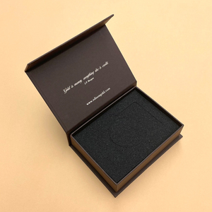 Individuelle Box mit Logo Klappdeckel Schwarz Grauer Karton Rechteckige Öko-Magnetische Papier-Geschenkboxen mit Magnetdeckel - Product Image 1