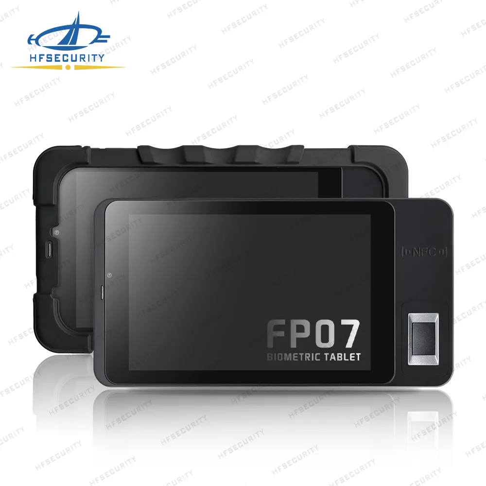 FP07 Android 11 Handheld Fingerprint Face Time Attendance Machine Support nfc Cards GPS GSM Wifi with Free SDK Industrial Tablet