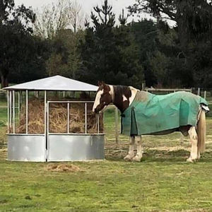 Foin rond en acier Mangeoire lente pour bovins et chevaux alpagas, moutons - Product Image 4