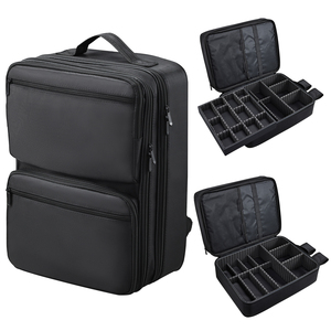 Sac de Barbier Professionnel avec Plateau Amovible, Diviseurs Ajustables, Grand Sac de Coiffeur, Sac à Dos de Voyage, Boîte à Tondeuses - Product Image 1