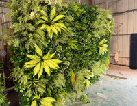 Mur végétal artificiel de haute qualité, style frais et durable, en herbe synthétique verte persistante
