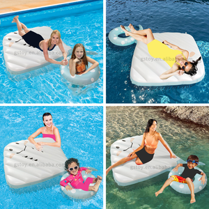 Flotador Inflable para Piscina con Forma de Manta Raya para Dos Personas, Colchón Flotante para Mamá y Bebé, Tubo Flotante para Mujeres y Niños - Product Image 5