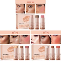 Set Pensil Makeup Multifungsi Tiga-in-Satu HelloKiss Cross-Border, Mencerahkan, Membentuk Kontur, Blush On, dan Highlighter, Shantou