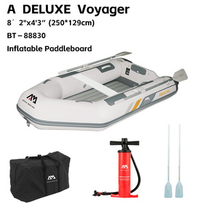 AQUA MARINA 250*129 Canoë-kayak gonflable pour la navigation, capacité 3 personnes, moteur 3 KW, construction en PVC, 4 chambres à air, pêche BT - Product Image 1