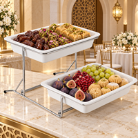 Équipement de buffet d'hôtel XINGPAI, stand de restauration, présentoir alimentaire, supports et plateaux à plusieurs niveaux pour buffet