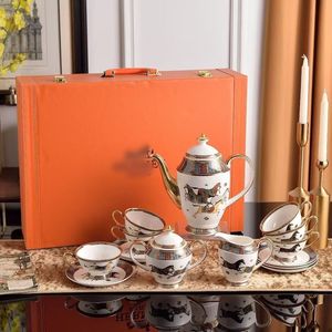 Accesorios de Cocina, Exquisitos Juegos de Vajilla de Cerámica, Juegos de Vajilla de 58 Piezas, Cuatro Caballos de Guerra, Porcelana de Lujo Europea, Buena Venta - Product Image 2