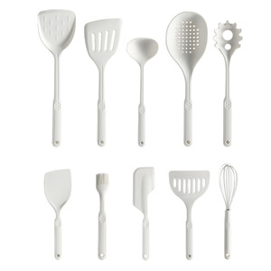 Spatule en silicone antiadhésive blanc laiteux, résistante à la chaleur, ustensile de cuisine pour la cuisson et la friture, ensemble d'outils de cuisine - Product Image 4