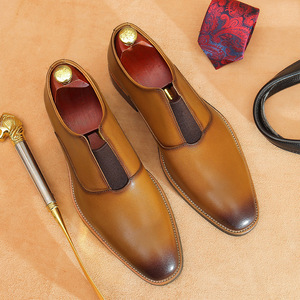Chaussures Homme Vintage en Cuir Véritable Sculpté, Respirantes et Légères, Idéales pour Mariage et Automne – Vente en Gros - Product Image 1