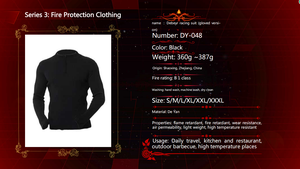Camisas de Aramida Ignífugas Personalizables Directas de Fábrica - Ropa de Seguridad con Protección contra Vapores y Resistencia al Calor de 800°C, OEM - Product Image 3