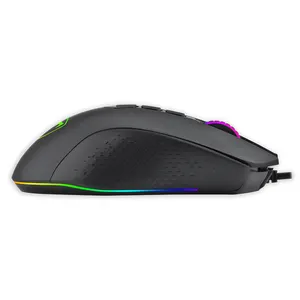 זורח צבעוני אילם RGB USB נטענת טעינה עכבר מחשב טלפון משחקי עכבר
