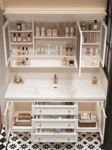 Mueble de Baño de Madera Maciza de Alta Calidad, Estilo Mediterráneo, Ecológico, <span class=keywords><strong>para</strong></span> Hotel y Hogar - Product Image 4
