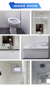 Caravanes mobiles de luxe pour l'extérieur, design moderne, salle de bain et douche portables, toilettes de camping, caravane de voyage. - Product Image 3