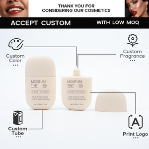 Crème hydratante teintée SPF30, couvrance légère, soin de la peau, fond de teint, écran solaire, crème visage non grasse, effet éclatant, OEM personnalisé - Product Image 6