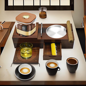 Cendrier à cigares en bois de luxe Ensemble d'accessoires à cigares personnalisés durables de luxe Coffrets cadeaux - Product Image 5
