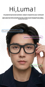 Gafas Inteligentes con IA para Fotos, Marco Negro de Plástico y Titanio, Cámara HD, Batería de 290 mAh, Carga Tipo C, T100 - Product Image 5