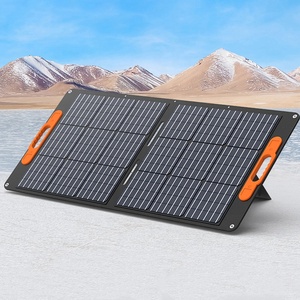 Panneau solaire monocristallin portable pliable de 100W sur mesure pour le camping et la recharge - Product Image 1