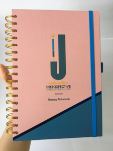Cahier de notes A5/B5 à spirale à couverture rigide personnalisé avec impression de journaux Multi options poche arrière à bande élastique aux coins dorés - Product Image 5
