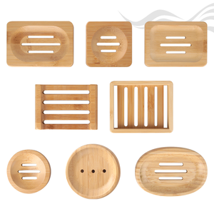 Быстрая доставка: Экологичная подставка для мыла из натурального дерева с дренажем, бамбуковая мыльница для ванной комнаты - Product Image 2