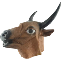 Masque intégral en latex tête de vache, plusieurs styles, pour Halloween, déguisement, cosplay, accessoires de fête, équipement de jeu pour adultes