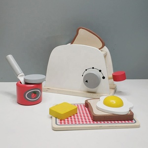 Ensemble de jouets de cuisine pour enfants, accessoires de cuisine de simulation, <span class=keywords><strong>grille</strong></span>-<span class=keywords><strong>pain</strong></span> en bois pour jouer à faire semblant - Product Image 2