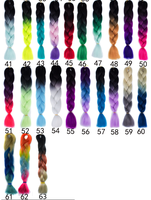 Shangke — extension capillaire synthétique de 24 pouces, matériel de haute qualité, cheveux tressés, ombrés, vente en gros