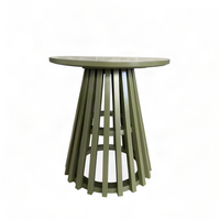Table de cocktail robuste en pin, table de bar ronde de 70 cm avec plateau amovible pour les mariages, les événements, les locations et les entreprises