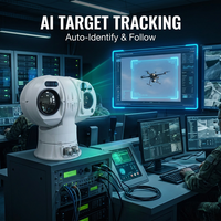 Caméra intelligente double spectre EO/IR à cardan DD-E2 longue portée 2,5 km avec 0,02 °   Contrôle de précision pour la sécurité des ports maritimes