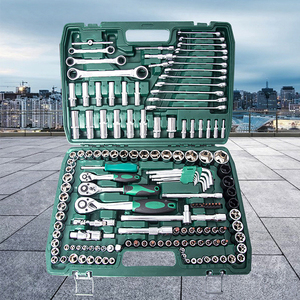 108 pcs cơ khí công cụ thiết lập, bao gồm 1/2 "& 1/4" 72-tooth phát hành nhanh chóng Ratchet cờ lê Metric ổ cắm Bộ - Product Image 2